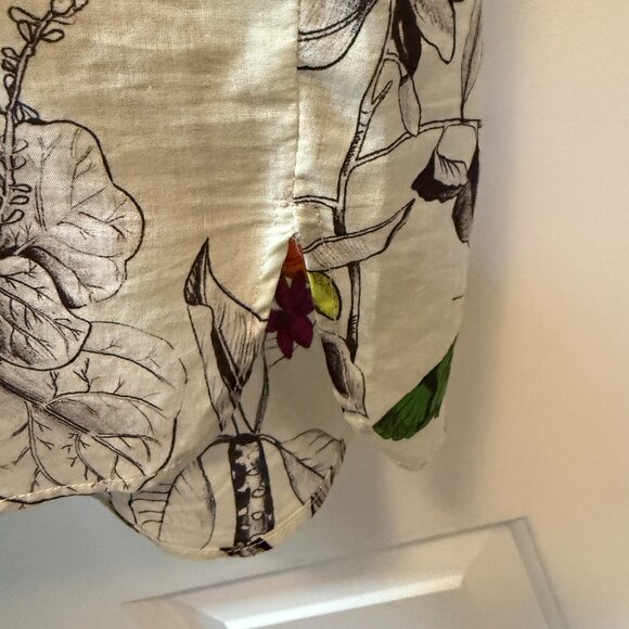 Vilagallo Flamingo print half button down colorful dress size 36 Portugal - Picture 5 of 6